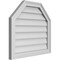 Ekena Millwork Octagonal Top Surface Mount PVC Gable Vent w/ 2"W x 1-1/2"P Brickmould Frame, 24"W x 22"H GVPOT24X2202SN - alternate 5